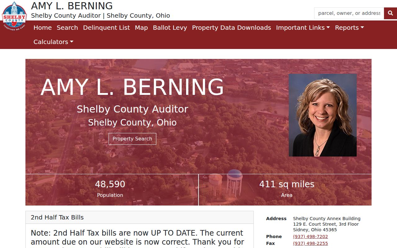 Sidney residents directory Shelby County property owner search